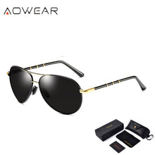Load image into Gallery viewer, AOWEAR Brand Designer Polarized Aviation Sunglasses Men Retro Mirror Sun Glasses Male Driving Outdoor Goggles Glasses Oculos