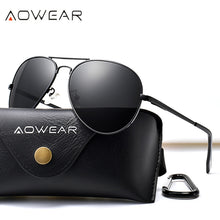 Load image into Gallery viewer, AOWEAR Classic Aviation Polarized Sunglasses Men  Polit Sunglass Male Coating Mirror Driving Goggles Glasses Oculos Gafas