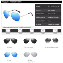 Load image into Gallery viewer, AOWEAR Classic Aviation Polarized Sunglasses Men  Polit Sunglass Male Coating Mirror Driving Goggles Glasses Oculos Gafas