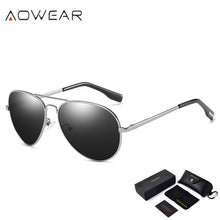 Load image into Gallery viewer, AOWEAR Classic Aviation Polarized Sunglasses Men  Polit Sunglass Male Coating Mirror Driving Goggles Glasses Oculos Gafas