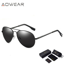 Load image into Gallery viewer, AOWEAR Classic Aviation Polarized Sunglasses Men  Polit Sunglass Male Coating Mirror Driving Goggles Glasses Oculos Gafas