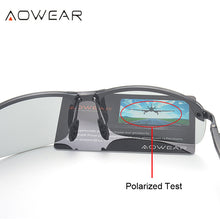 Load image into Gallery viewer, AOWEAR Classic Rimless Photochromic Sunglasses Men Polarized HD Chameleon Glasses Man Day Night Driver Goggles Eyewear Oculos