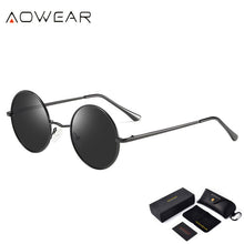 Load image into Gallery viewer, AOWEAR Classic Round Sunglasses Women Polarized Punk Sun Glasses Unisex Steampunk TAC Lenses Eyewear for Men Woman okulary