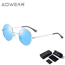 Load image into Gallery viewer, AOWEAR Classic Round Sunglasses Women Polarized Punk Sun Glasses Unisex Steampunk TAC Lenses Eyewear for Men Woman okulary