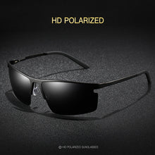 Load image into Gallery viewer, AOWEAR Genuine Aluminum Rimless Sunglasses Men Polarized  Brand Lightweight Outdoor Sports Retro Sun Glasses for Man