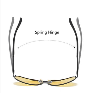 AOWEAR HD Night Vision Glasses Men Polarized Yellow Lens Goggles Driving Aviation Sunglasses Retro Driver Eyewear Male Oculos