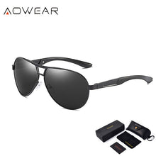 Load image into Gallery viewer, AOWEAR HD Night Vision Glasses Men Polarized Yellow Lens Goggles Driving Aviation Sunglasses Retro Driver Eyewear Male Oculos