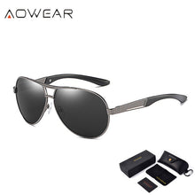 Load image into Gallery viewer, AOWEAR HD Night Vision Glasses Men Polarized Yellow Lens Goggles Driving Aviation Sunglasses Retro Driver Eyewear Male Oculos