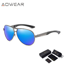 Load image into Gallery viewer, AOWEAR HD Night Vision Glasses Men Polarized Yellow Lens Goggles Driving Aviation Sunglasses Retro Driver Eyewear Male Oculos