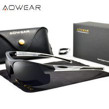 Load image into Gallery viewer, AOWEAR Lightweight Sport Cycling Sunglasses Men Polarized Outdoor Mirror Sun Glasses Male Cool Outside UV400 Protection Goggles
