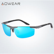Load image into Gallery viewer, AOWEAR  Aluminium Rimless Sunglasses Men Polarized Sport Outdoor Mirror Sun Glasses for Men Drive Eyewear with Accessories