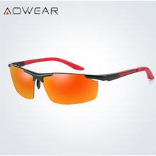 Load image into Gallery viewer, AOWEAR  Aluminium Rimless Sunglasses Men Polarized Sport Outdoor Mirror Sun Glasses for Men Drive Eyewear with Accessories