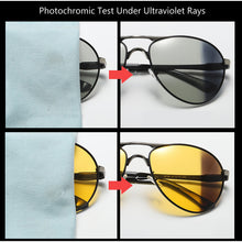 Load image into Gallery viewer, AOWEAR  Aviation Photochromic Sunglasses Men Polarized Retro Chameleon Glasses Day Night Driver Goggles Sun Glasses Oculos