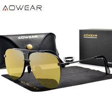Load image into Gallery viewer, AOWEAR  Designer Gradient Sunglasses Men Polarized Retro Oversized Glasses Male Trending Anti-glare Goggles Eyeglasses