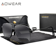 Load image into Gallery viewer, AOWEAR  Designer Gradient Sunglasses Men Polarized Retro Oversized Glasses Male Trending Anti-glare Goggles Eyeglasses