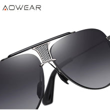 Load image into Gallery viewer, AOWEAR  Designer Gradient Sunglasses Men Polarized Retro Oversized Glasses Male Trending Anti-glare Goggles Eyeglasses