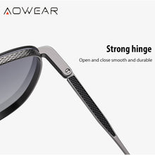 Load image into Gallery viewer, AOWEAR  Designer Gradient Sunglasses Men Polarized Retro Oversized Glasses Male Trending Anti-glare Goggles Eyeglasses
