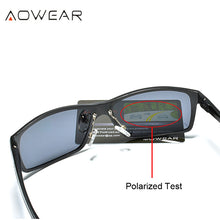 Load image into Gallery viewer, AOWEAR  Polarized Sunglasses Men Brand Designer Aluminum Square Retro Sun Glasses Male UV400 Protective Oculos Gafas