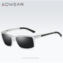 Load image into Gallery viewer, AOWEAR  Polarized Sunglasses Men Brand Designer Aluminum Square Retro Sun Glasses Male UV400 Protective Oculos Gafas