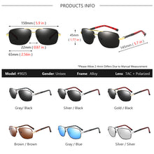 Load image into Gallery viewer, AOWEAR  Square Polarized Sunglasses Men Blue Coating Mirror Retro Sun Glasses for Man Women Aluminum  Shades Glasses gafas
