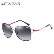 Load image into Gallery viewer, AOWEAR  Vintage Polarized Sunglasses Women Oversized Sun Glasses Ladies Cat Eye Shades Glasses Oculos Gafas