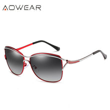 Load image into Gallery viewer, AOWEAR  Vintage Polarized Sunglasses Women Oversized Sun Glasses Ladies Cat Eye Shades Glasses Oculos Gafas
