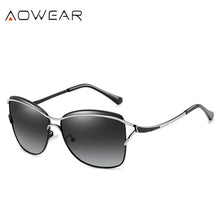 Load image into Gallery viewer, AOWEAR  Vintage Polarized Sunglasses Women Oversized Sun Glasses Ladies Cat Eye Shades Glasses Oculos Gafas
