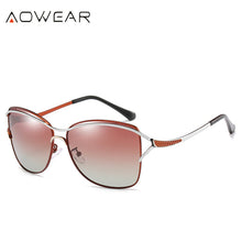 Load image into Gallery viewer, AOWEAR  Vintage Polarized Sunglasses Women Oversized Sun Glasses Ladies Cat Eye Shades Glasses Oculos Gafas