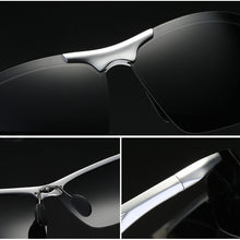 Load image into Gallery viewer, AOWEAR Men Polarized Sunglasses Male Aluminum Magnesium HD Polaroid Rimless Sun Glasses for Men Driving Outdoor Sports Shades