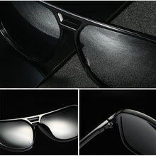 Load image into Gallery viewer, AOWEAR Mens Retro Square Sunglasses Men Polarized Mirror Sun Glasses Male HD Driving Outdoor Goggles Stylish Blue Glasses Oculos