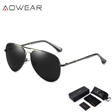 Load image into Gallery viewer, AOWEAR Oversized Aviation Sunglasses Polarized Men Brand Style Pilot Sun Glasses For Men / Women Outdoor Driving Shades Eyewear