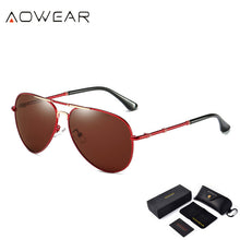 Load image into Gallery viewer, AOWEAR Oversized Aviation Sunglasses Polarized Men Brand Style Pilot Sun Glasses For Men / Women Outdoor Driving Shades Eyewear
