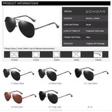 Load image into Gallery viewer, AOWEAR Oversized Aviation Sunglasses Polarized Men Brand Style Pilot Sun Glasses For Men / Women Outdoor Driving Shades Eyewear