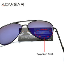 Load image into Gallery viewer, AOWEAR Oversized Aviation Sunglasses Polarized Men Brand Style Pilot Sun Glasses For Men / Women Outdoor Driving Shades Eyewear