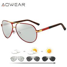 Load image into Gallery viewer, AOWEAR Photochromic Sunglasses Men Polarized Chameleon Sun Glasses Male HD Day Night Vision Driving Glasses Anti-glare Oculos
