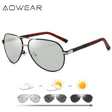 Load image into Gallery viewer, AOWEAR Photochromic Sunglasses Men Polarized Chameleon Sun Glasses Male HD Day Night Vision Driving Glasses Anti-glare Oculos