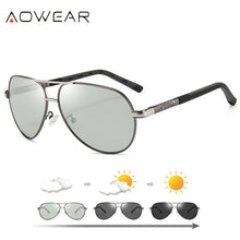 Load image into Gallery viewer, AOWEAR Photochromic Sunglasses Men Polarized Chameleon Sun Glasses Male HD Day Night Vision Driving Glasses Anti-glare Oculos