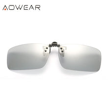 Load image into Gallery viewer, AOWEAR Polarized Clip Photochromic Sunglasses Men Chameleon Clip Glasses for Myopia Eyeglasses Day Night Driving Goggles Oculos