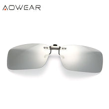 Load image into Gallery viewer, AOWEAR Polarized Clip Photochromic Sunglasses Men Chameleon Clip Glasses for Myopia Eyeglasses Day Night Driving Goggles Oculos