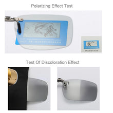 Load image into Gallery viewer, AOWEAR Polarized Clip Photochromic Sunglasses Men Chameleon Clip Glasses for Myopia Eyeglasses Day Night Driving Goggles Oculos