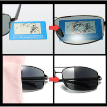 Load image into Gallery viewer, AOWEAR Square Photochromic Polarized Sunglasses Men Retro Day Night Driving Chameleon Glasses Man Safety Car Driver Sun Glasses