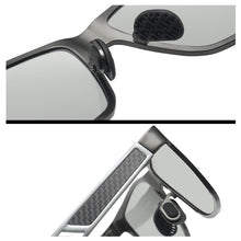 Load image into Gallery viewer, AOWEAR Square Photochromic Polarized Sunglasses Men  Aluminum Day Night Driving Chameleon Lenses Glasses Retro Oculos