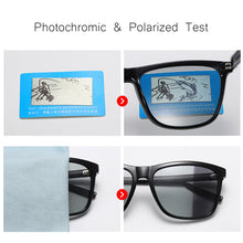 Load image into Gallery viewer, AOWEAR Square Photochromic Sunglasses Women Polarized Day Night Vision Glasses Lady Clear Aluminium Driving Chameleon Sun Glases