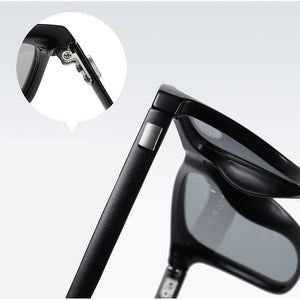 AOWEAR Square Photochromic Sunglasses Women Polarized Day Night Vision Glasses Lady Clear Aluminium Driving Chameleon Sun Glases