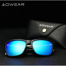 Load image into Gallery viewer, AOWEAR Unisex Square Vintage Sunglasses Women Polarized Retro Sunglasses for Men Lady UV400 Driving Mirrors Coating Sun Glasses