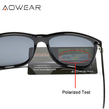 Load image into Gallery viewer, AOWEAR Unisex Square Vintage Sunglasses Women Polarized Retro Sunglasses for Men Lady UV400 Driving Mirrors Coating Sun Glasses