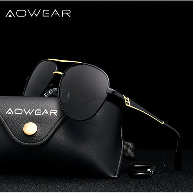 AOWEAR Women's Aviation Polarized Sunglasses Women Classic Brand Pilot Driving Sun Glasse Woman Shades Glasses Gafas