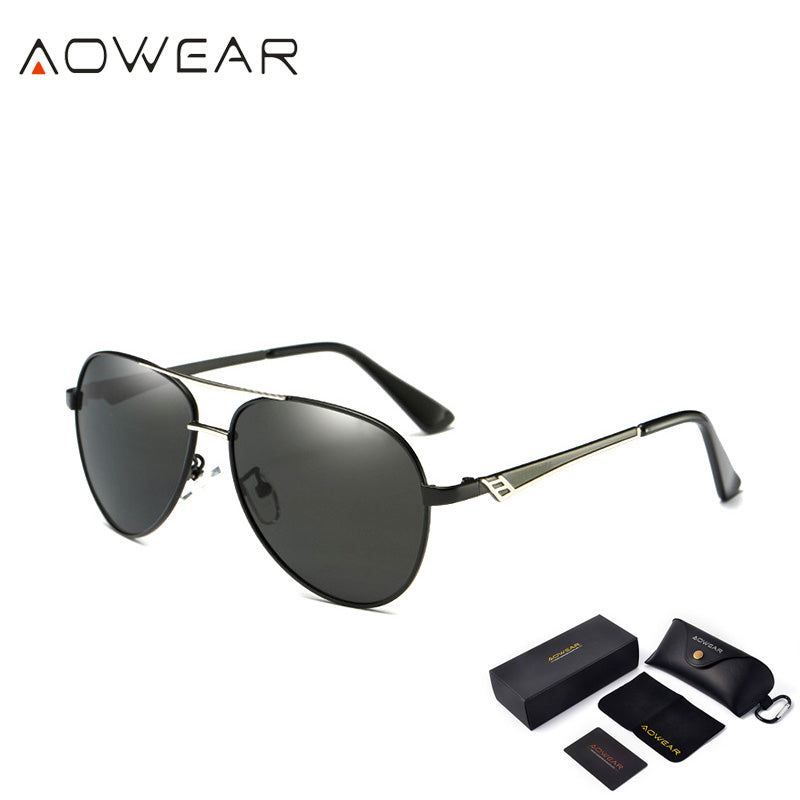 AOWEAR Women's Aviation Polarized Sunglasses Women Classic Brand Pilot Driving Sun Glasse Woman Shades Glasses Gafas