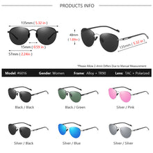 Carica l'immagine nel visualizzatore di Gallery, AOWEAR Occhiali da sole vintage da donna da donna polarizzati rotondi senza montatura occhiali da sole da donna 2023 rosa tonalità a specchio occhiali Gafas