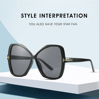 AOZE 2023 Cat eyes sunglasses oversized women ultralight trend Tom frame sunglasses ladies outdoor UV Women ins Popular